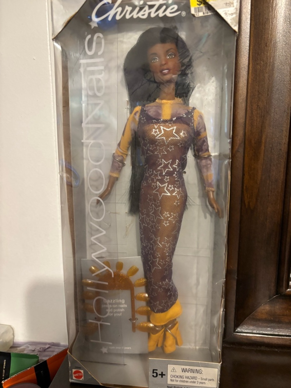 Mattel Christie Doll Purple and Yellow Star Dress